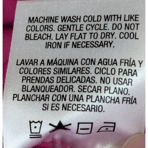 Covington Women size XL Sleeveless Shell V Neck Blouse Top Fuchsia Classic Flowy - Picture 6 of 8